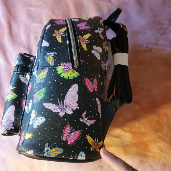 Loungefly Pokemon Winged Insect Bug Butterfly Faux Leather Mini Backpack NWT